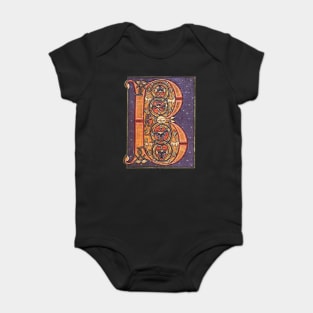 Illuminated initial B Baby Bodysuit